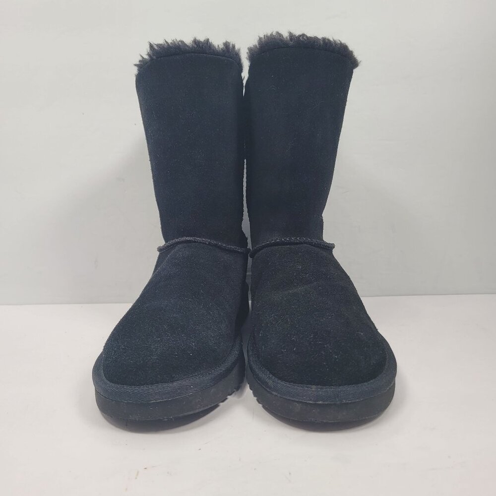 Koolaburra By UGG Women's Remley Short Black Suede Boots 1105792 US Size 6 - Picture 3 of 11